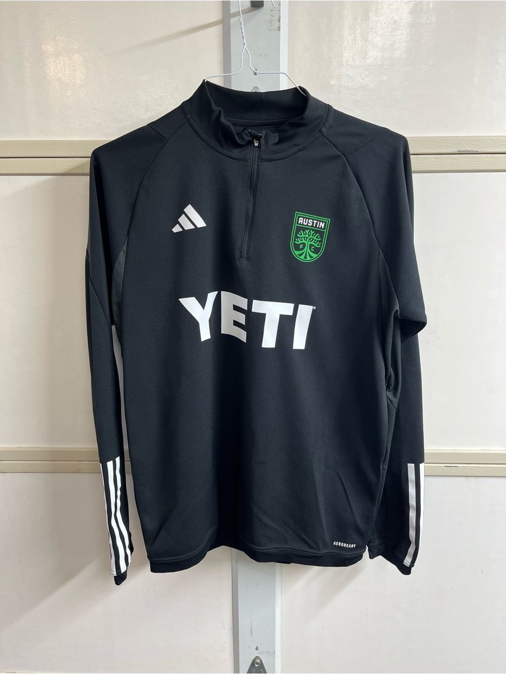 adidas Black Austin FC YETI Training Half-Zip Sweater & Pants Size L